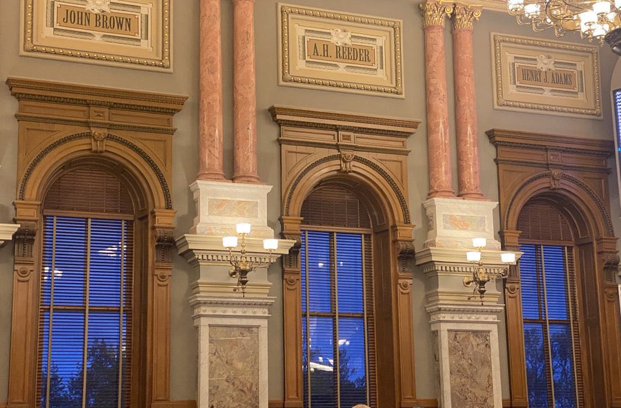 Friday night in the #ksleg. We’re on the omnibus budget now. Rep. Helgerson speaking on budget provisos and how they’re used to sneak (my word) things into and increase the budget.