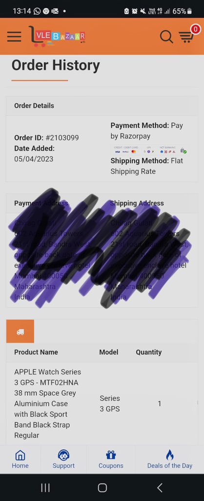 DeepmalaTiwari's tweet photo. @vlebazaar_in shame on you for duping money through your fake business. Since one month I have not received my product already paid for and never received email acknowledgment. I am tired of following up with every single day. Please return my money. @consaff #scam https://t.co/HrudR6xRSf
