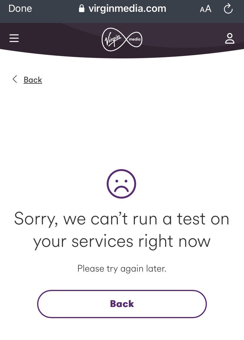 graeme_0273's tweet photo. @virginmedia Current status of your Service Status page. 🤡 https://t.co/BvMMkFPkIo