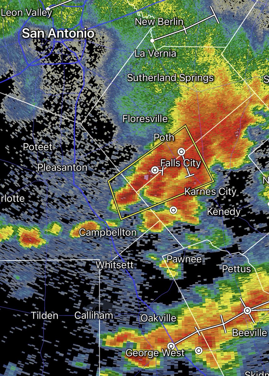 Severe Thunderstorm Warning for Atascosa, Wilson and Karnes counties until 10:30