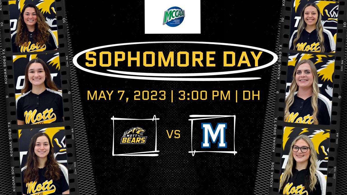 MottCCAthletics's tweet photo. SOFT | The Mott CC softball team closes out their regular season by hosting Macomb CC today at the Mott Softball Field. Join us as we honor our sophomores playing their last home game. NOTE: GAME TIME FOR THE FIRST GAME IS NOW 3 PM! https://t.co/49tU3AeShH