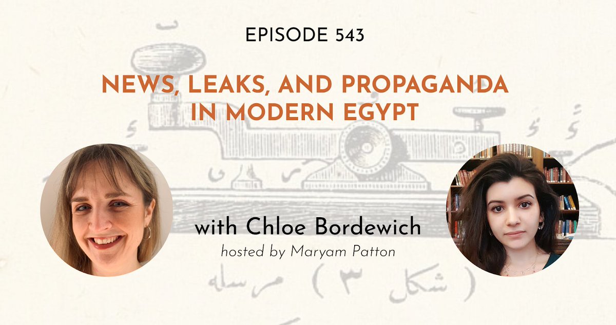 In times of conflict, state governments can be especially sensitive about secrets. In this episode, Chloe Bordewich discusses how new technologies in modern Egypt like the telegraph invited debates over knowledge and what the public has the right to know. ottomanhistorypodcast.com/2023/04/bordew…