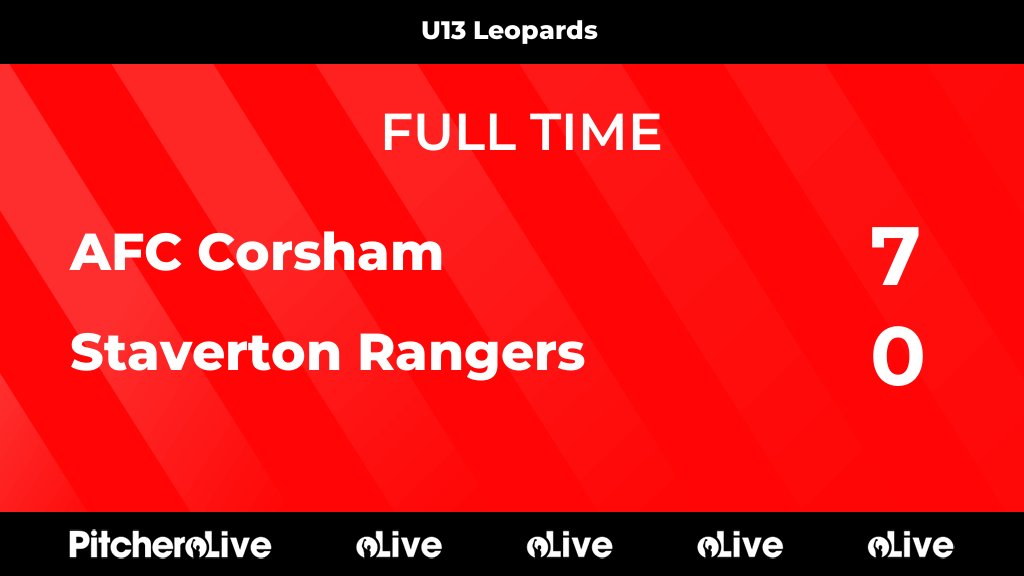 FULL TIME: AFC Corsham 7 - 0 Staverton Rangers
#AFCSTA #Pitchero
afccorsham.co.uk/teams/241909/m…