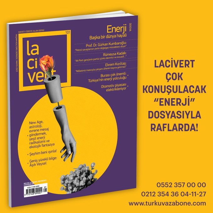 #lacivertdergi #Mayıs2023 Sayısı
ENERJİ
Başka Bir Dünya Hayali
Dosyasıyla Çıktı!
🔸G.Kumbaroğlu:"Petrol savaşlarının yerini doğalgaz mücadelesi alıyor"
🔹R.Kadak:"Ak Parti gençlerin partisi çünkü devrimci ve inovatif"
 Hayırlı Olsun!
#TÜRDEB
#lacivertdergi
#mayıs
#enerjisa