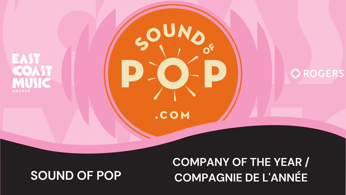 Congratulations to <a href="/soundofpop/">Sound of Pop</a> on their win for Company of the Year, presented by <a href="/Rogers/">Rogers</a>! #ECMA35