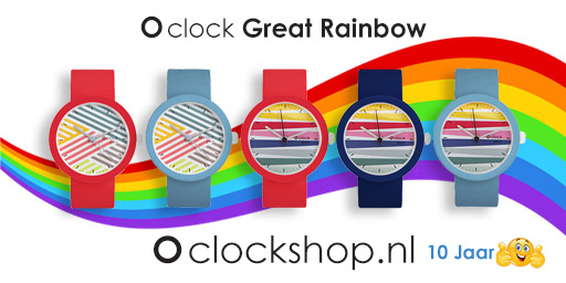 Oclockshop's tweet photo. Daar word je toch vrolijk van! De Great #rainbow van O clock. Super #trendy XL #horloge Italiaans #design. Bestel m nu! https://t.co/7NrR7mWF5h
https://t.co/fiLkrOTuPn
@Oclockshop https://t.co/4v7oY6ejXe