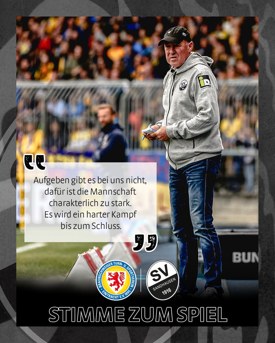 SV_Sandhausen's tweet photo. 🗣️ "Solange der Relegationsplatz in Reichweite ist, gibt keiner von uns auf!"
Die Stimmen zum Auswärtsspiel in Braunschweig ➡️ https://t.co/sP3xYmwmYk
#EBSSVS #SVS1916 #WirEchtAnders 📸 SVS/Eibner https://t.co/sGL6mr8mO6