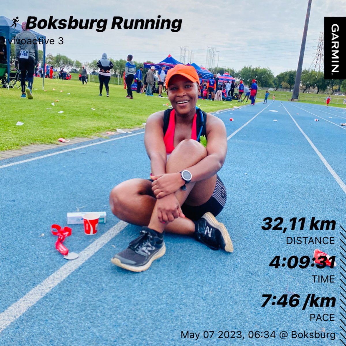 Omphemetseee's tweet image. I saw flames this morning 😅 I stared cramping at 26km but my maths told me if I could push 26km without proper training, 6km was nothing 🙃 I need to start taking my running serious again 🤞🏾 #ColgateRace #RunningWithTumiSole #FetchYourBody2023