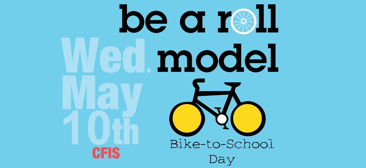 HEY CHAGRIN - This WEDNESDAY be a roll model and bike with students to CFIS. Bagels &amp; prizes for ALL! Stay for homeroom helmet fitting. #CFIS #Bike2SchoolDay #CFEVS <a href="/Howell_CFIS/">Curtis Howell</a>