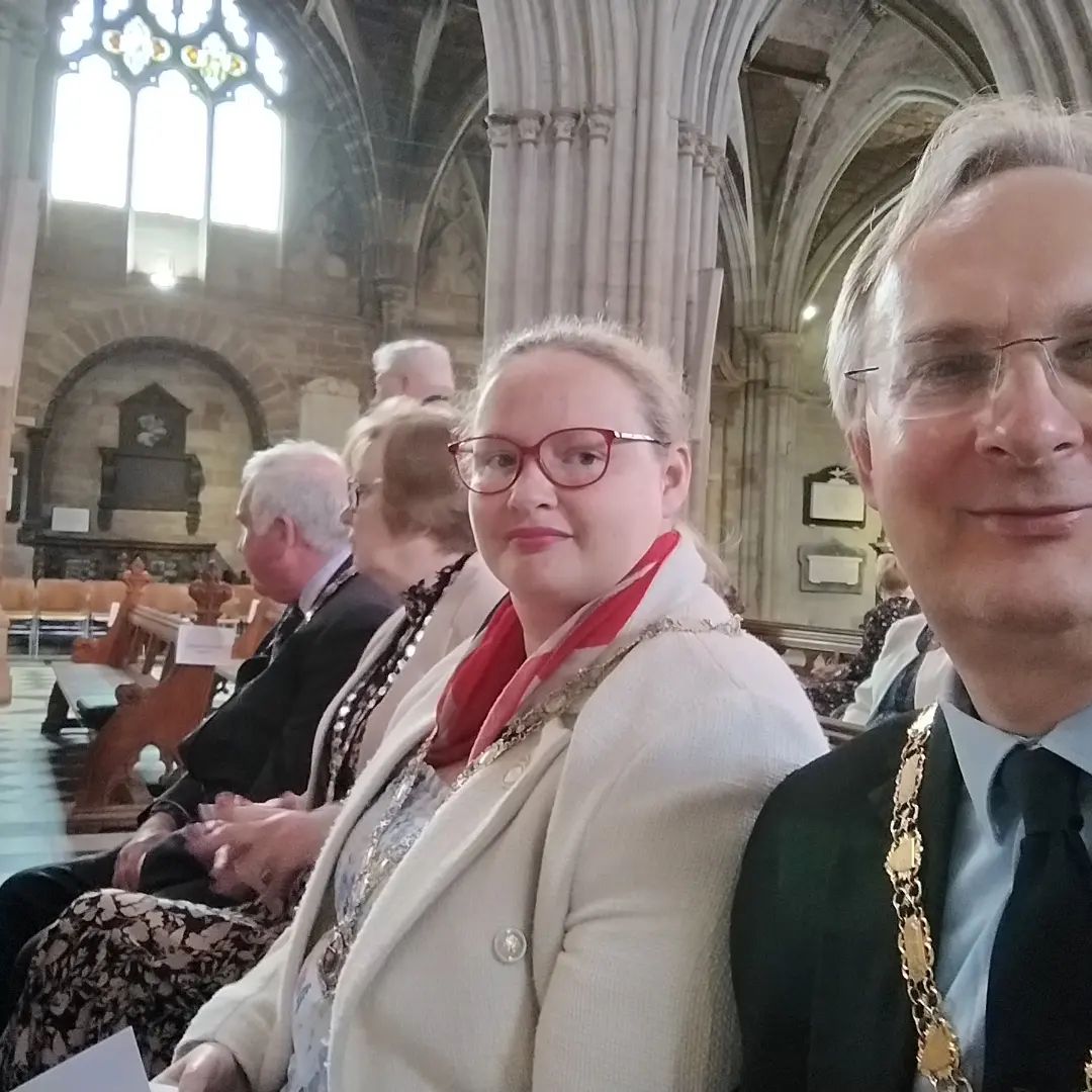 It's an honour to be at Worcester cathedral for the Lord Lieutenant's service to celebrate the coronation of the King. instagram.com/p/Cr8iZ9tsle3/