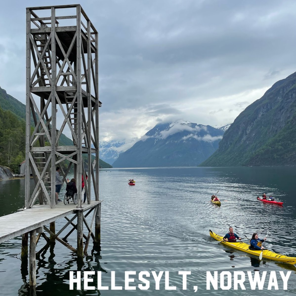 WheelyGoodUK's tweet photo. P&O Iona docks a short walk away from this beautiful spot in Hellesylt, Norway, where you can watch people kayaking on the water.
@visitnorway @pandocruises
#Hellesylt #PandOCruises #Norway #SetSail #Watersports #Kayak #Kayaking #Travelling #Ocean #WheelyGood #WheelyGoodUK https://t.co/RQbzgwQGWm