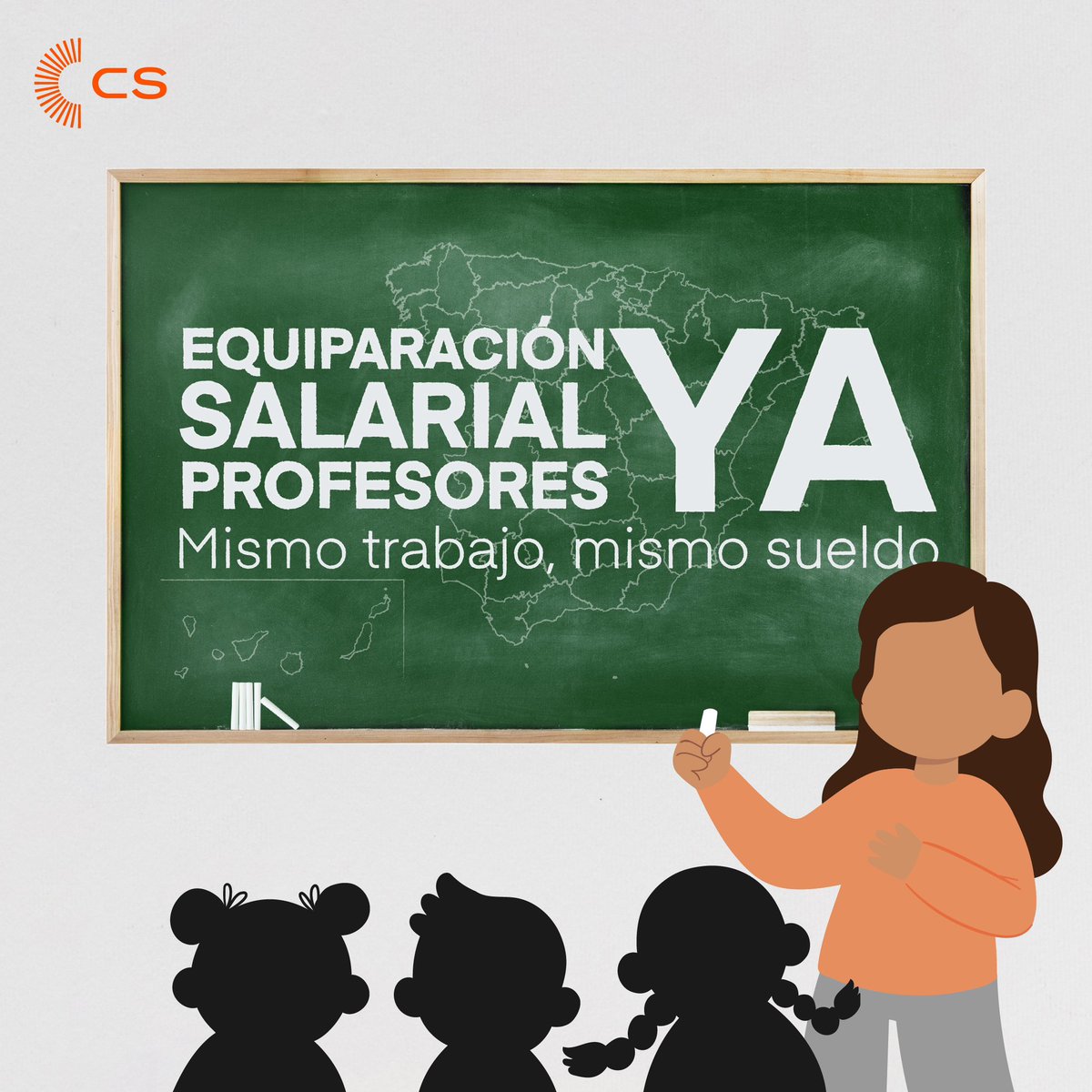 Vamos a acabar con las diferencias que sufren los docentes entre comunidades autónomas, y entre la pública y la concertada. 

Equipararemos al alza todos los salarios para que la labor del maestro esté reconocida en toda España.
