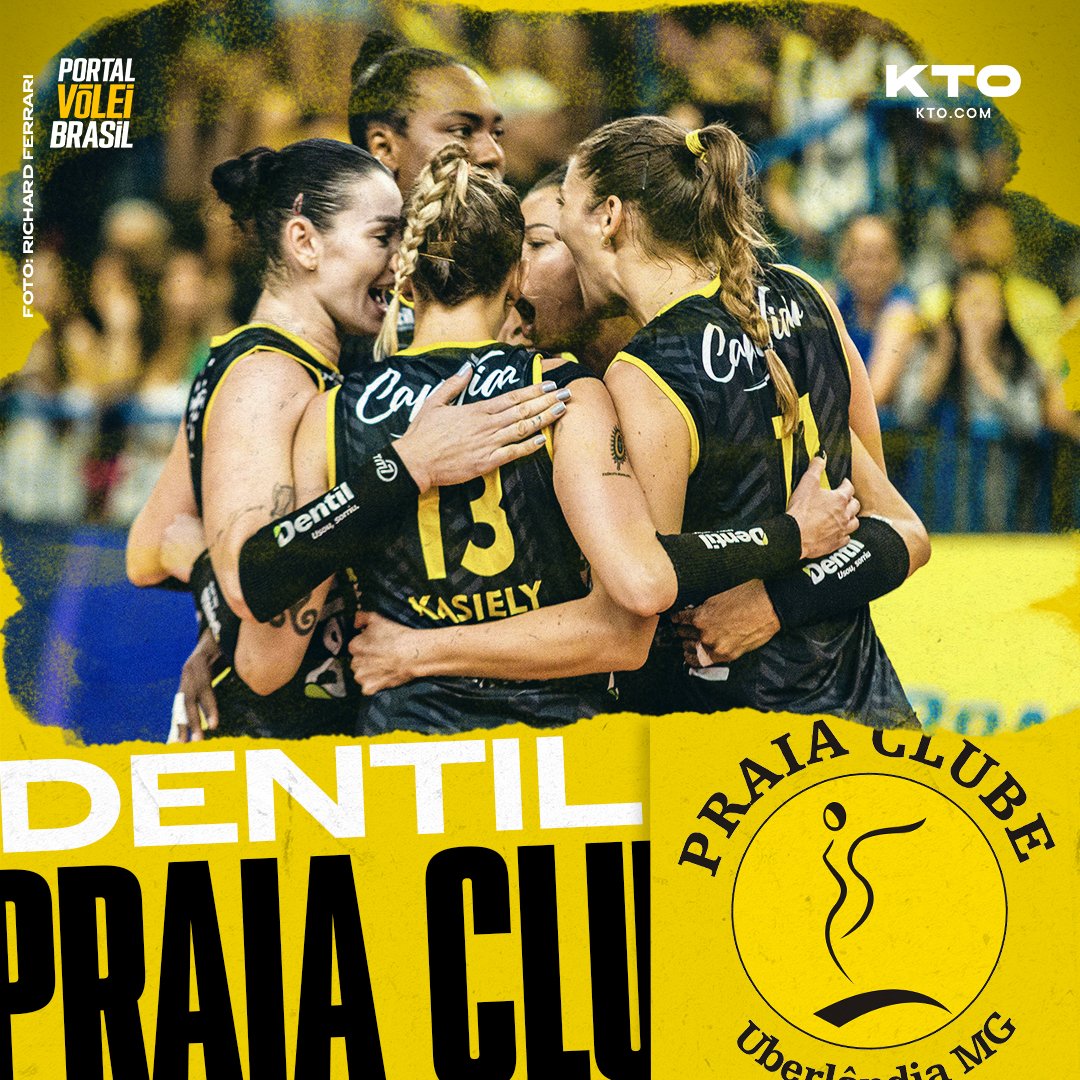 portal_volei's tweet photo. 🥇🟡 DENTIL PRAIA CLUBE CAMPEÃO! Parabéns ao Dentil Praia Clube pela conquista da Superliga Feminina 22/23 👏🟡 #VoleiNaGlobo https://t.co/VMvXaX3ENk
