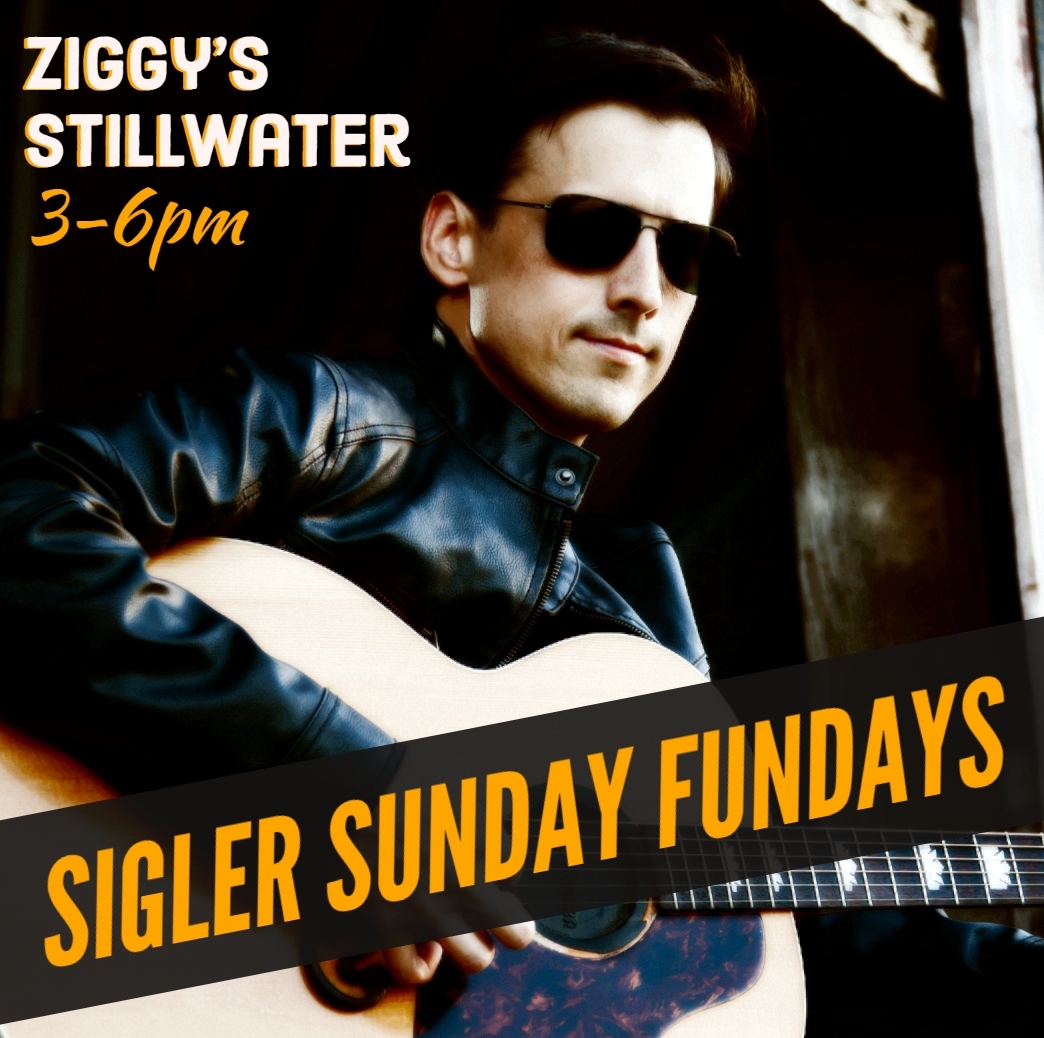 Sunday Fundays in Stillwater!  Tim Sigler, solo acoustic and taking requests, 3-6pm @ Ziggy's in Stillwater! #sundayfunday #timsigler #countrymusic 🤠🎸💃🍻