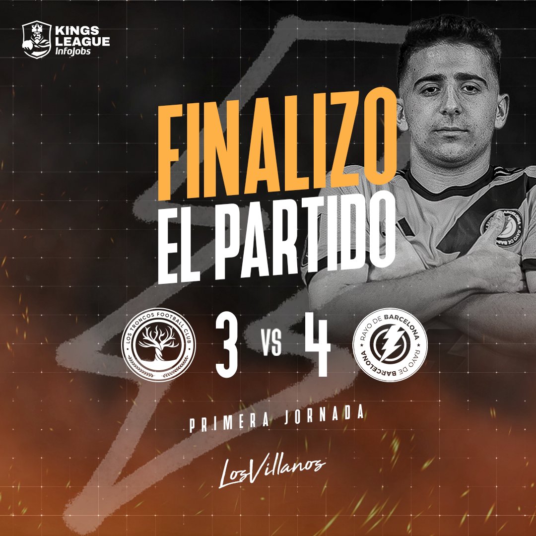 RayodeBarcelona's tweet photo. ⏰ FINAAAAAAAAAAAAAAAAAAAAAAAAAAAAAAAAAAAAAAAAAAAAAAAAAAAAAAAAAAAAAAAAAAAAAAAAAAALLLLLLLLL!!!!!
Rayo de Barcelona 4️⃣ -3️⃣ Los Troncos
¡VAMOS RAYO! 💛🖤 #LosVillanos 🦹🏻♂️ https://t.co/p5xYmEAOks