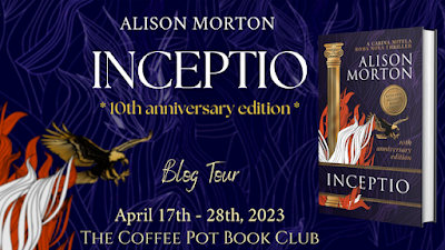 stacyjuba's tweet photo. Read an excerpt from INCEPTIO by Alison Morton #10YearsINCEPTIO #RomaNovaSeries #AlternativeHistory #BlogTour #TheCoffeePotBookClub @alison_morton @cathiedunn https://t.co/CjCKcGgUN3 via @Beatric09625662 https://t.co/rCum527UwM