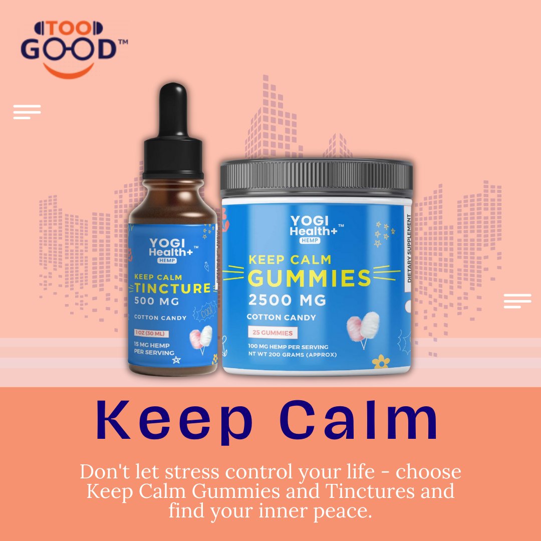Stressed out? Our CBD Keep Calm Gummies and Tincture are perfect for those looking for a natural way to relax and unwind. 

#toogood #toogoodproducts #toogoodstore #cbdkeepcalm #cbdgummies #cbdtincture #stressrelief #cbdlife #cannabiscommunity #cbdproducts #shopcbd