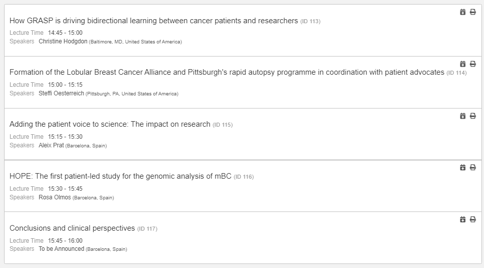 Please join us this Friday @myESMO Breast 2023 session on 'Bringing the patient voice to cancer research (GRASP session)' @itsnot_pink @rolmosbv @oesterreichs 

Fri, 12.05.2023
14:45 - 16:00 (Berlin)
Room: Frankfurt Hall
@OncoAlert