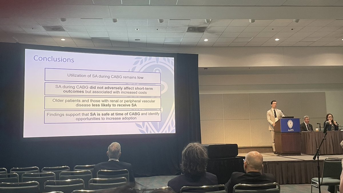 TSMA (@ThoracicStudent) on Twitter photo 2023-05-07 15:03:42 Congratulations to incoming TSMA President and #AATS2023 Member for Day scholar @JohnTreffalls for his excellent talk on concomitant ablations in non-paroxysmal AF during CABG! @AATSHQ @SXC71 @DrRaviGhanta @JCoselli_MD @MarcMoonMD @PaigeBrlecicMD Congratulations to incoming TSMA President and #AATS2023 Member for Day scholar @JohnTreffalls for his excellent talk on concomitant ablations in non-paroxysmal AF during CABG! @AATSHQ @SXC71 @DrRaviGhanta @JCoselli_MD @MarcMoonMD @PaigeBrlecicMD