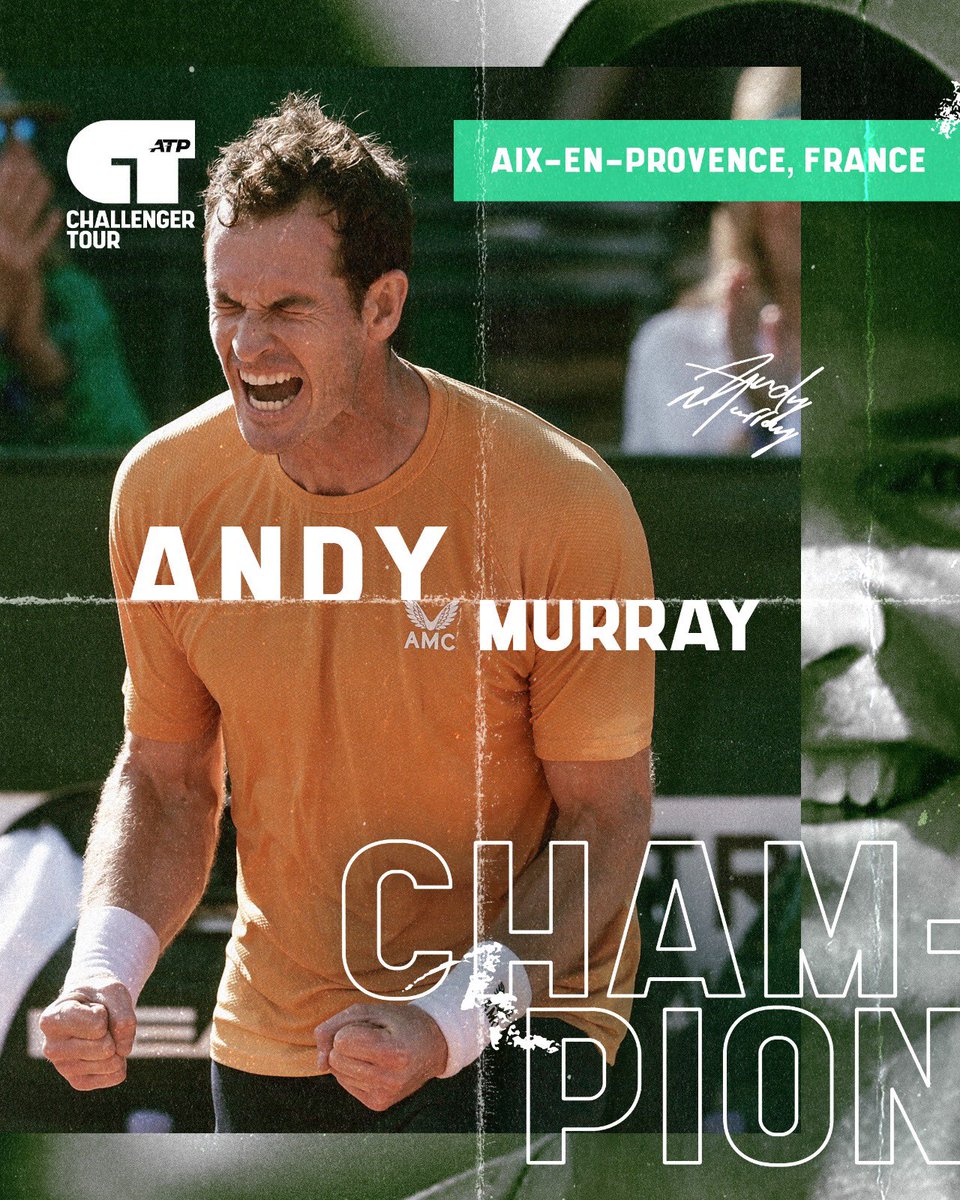 Andy-en-Provence 👑🏆

A first title since 2019 👏

#ATPChallenger