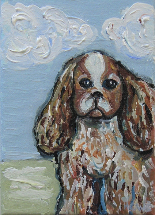 BrookeHowie's tweet photo. New artwork for sale! - "King Charles Cavalier Spaniel" - https://t.co/CApbPHfaWx @fineartamerica https://t.co/rflmTO32iE