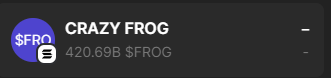 crazyyfrogcoin's tweet photo. $FROG gonNA Go RiNGdInGDiNGdiNg  

AiRdRops StaRtiNg SoOn  

RT + DroP yoUR WaLlET   

or dont😎 https://t.co/zOfRDj2Mdw