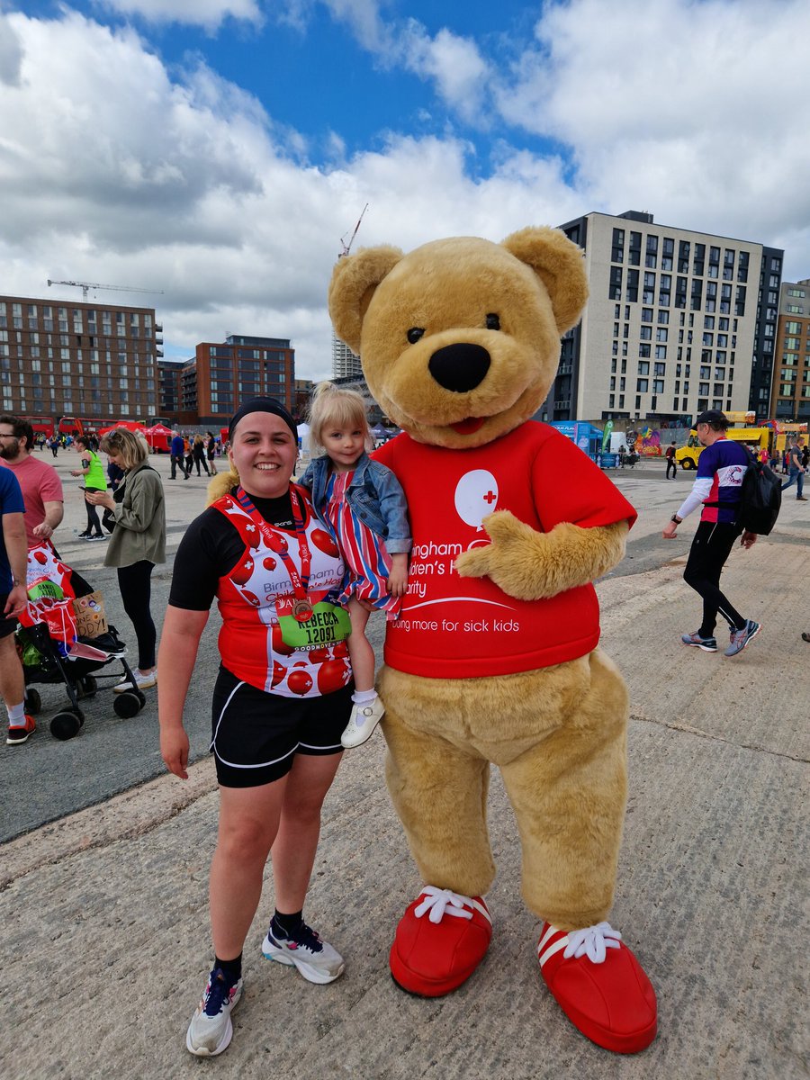 #TeamBCH Hubby ran half marathon & daughter 10k at the Great Birmingham Run raising over £1700. Really proud of them both.