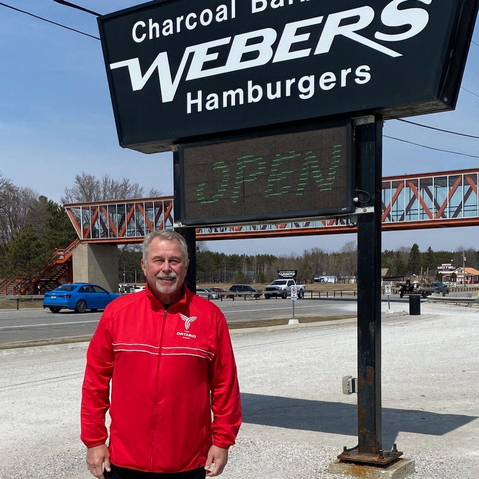 Webers is a mandatory pit stop for anyone travelling on Hwy 11. 🍔 #Ontario #RoadTripEssentials