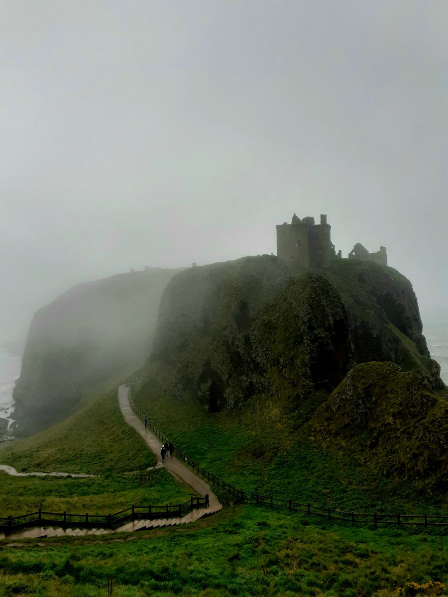 It's been a very foggy day at #DunnottarCastle today! 

#visitaberdeenshire #visitscotland #stonehaven #castle #scotland
