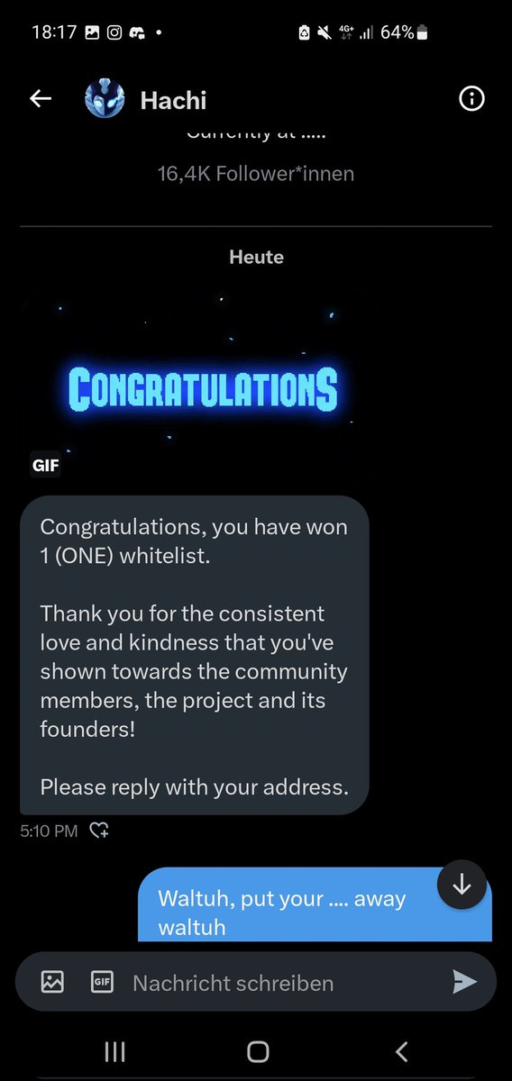 unreal to be part of such a top tier project.
couldn't even imagine to get the
Hachi DM 1 month before mint 
next pfp incoming 🫡

Thank you for building one of the greatest Metaversal Brands in web3
<a href="/ether/">ETHER</a> <a href="/visionofviii/">V</a> @CValley_