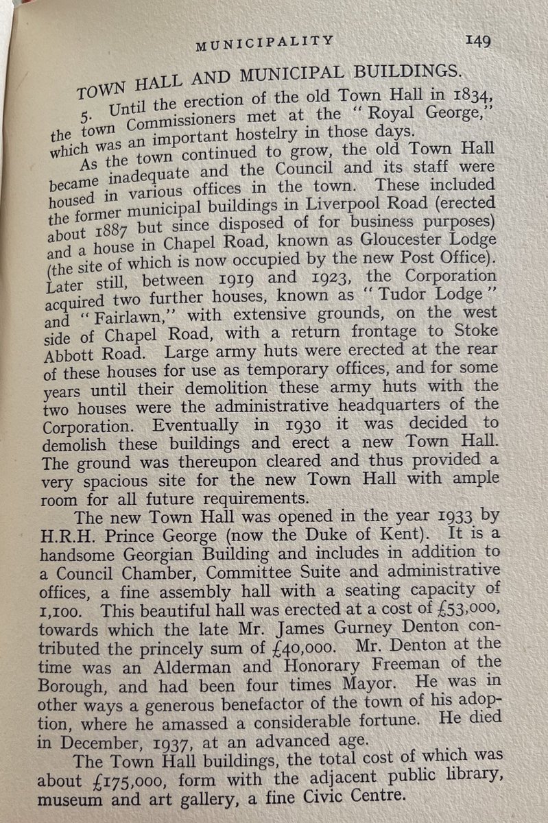#Worthing “a fine Civic Centre”
#WorthingTownHall #WorthingBoroughCouncil