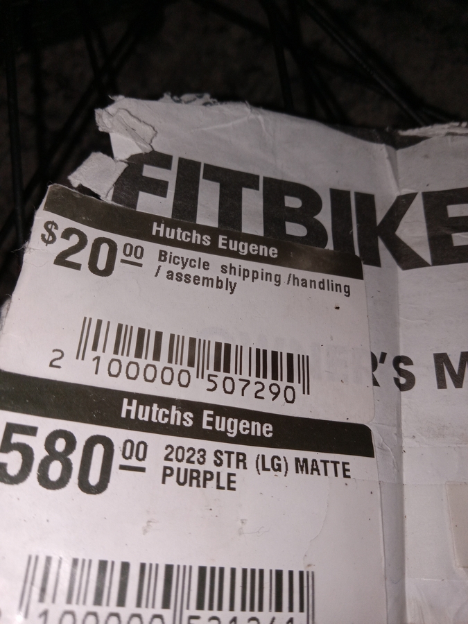 STOLEN - Purple Fit bike Co. 2023 STR in Cal Young bikeindex.org/bikes/1516328