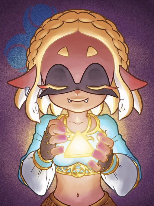 マリオフェス、ゼルダフェス、ポケモンフェスでそれぞれ描いた絵 ゲームタイトルとのコラボ嬉しい #スプラトゥーン