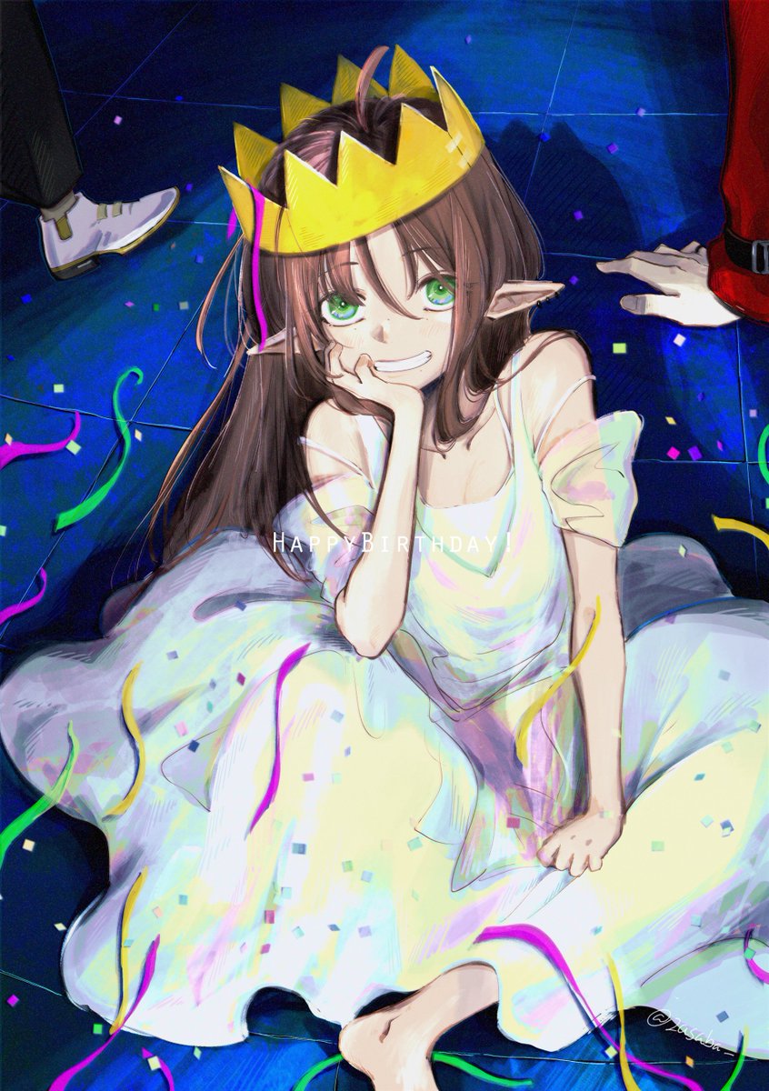 3人お祝いできた!今年はお祝い漫画描けなくてごめんねのきもち🕊👑🍏👑✹👑 