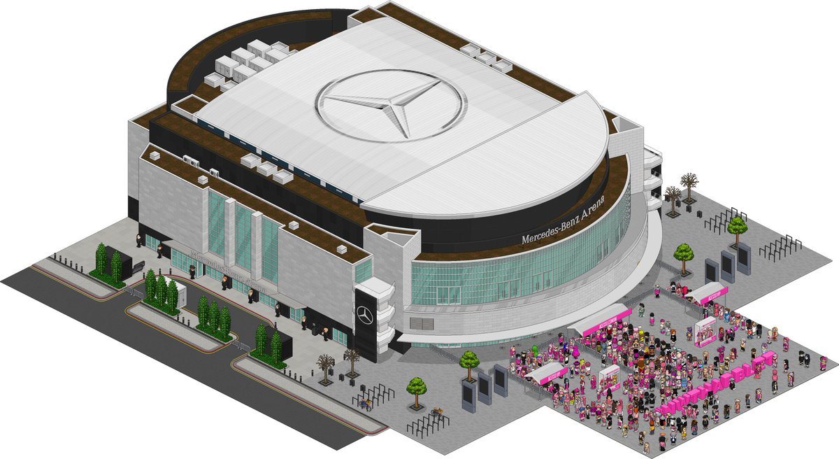 habdyan's tweet image. Mercedes-Benz Arena ontem para a #NWTHabblet