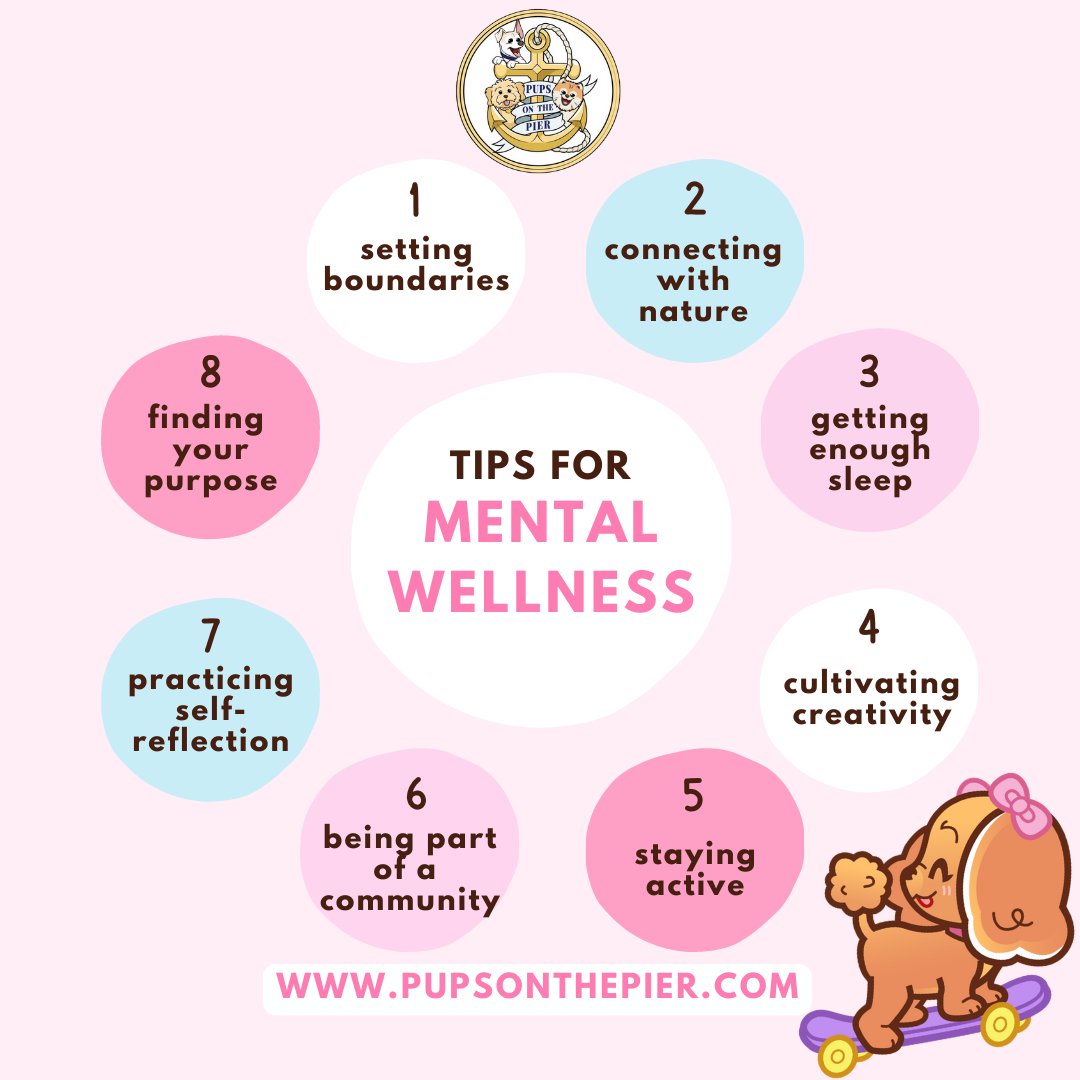 "🧠 Tips for Mental Wellness 🧠

In today's fast-paced world, it's easy to forget about our mental health. But taking care of our minds is just as important as taking care of our bodies! Here are some tips to help you maintain mental wellness

Remember, mental wellness is an ongo
