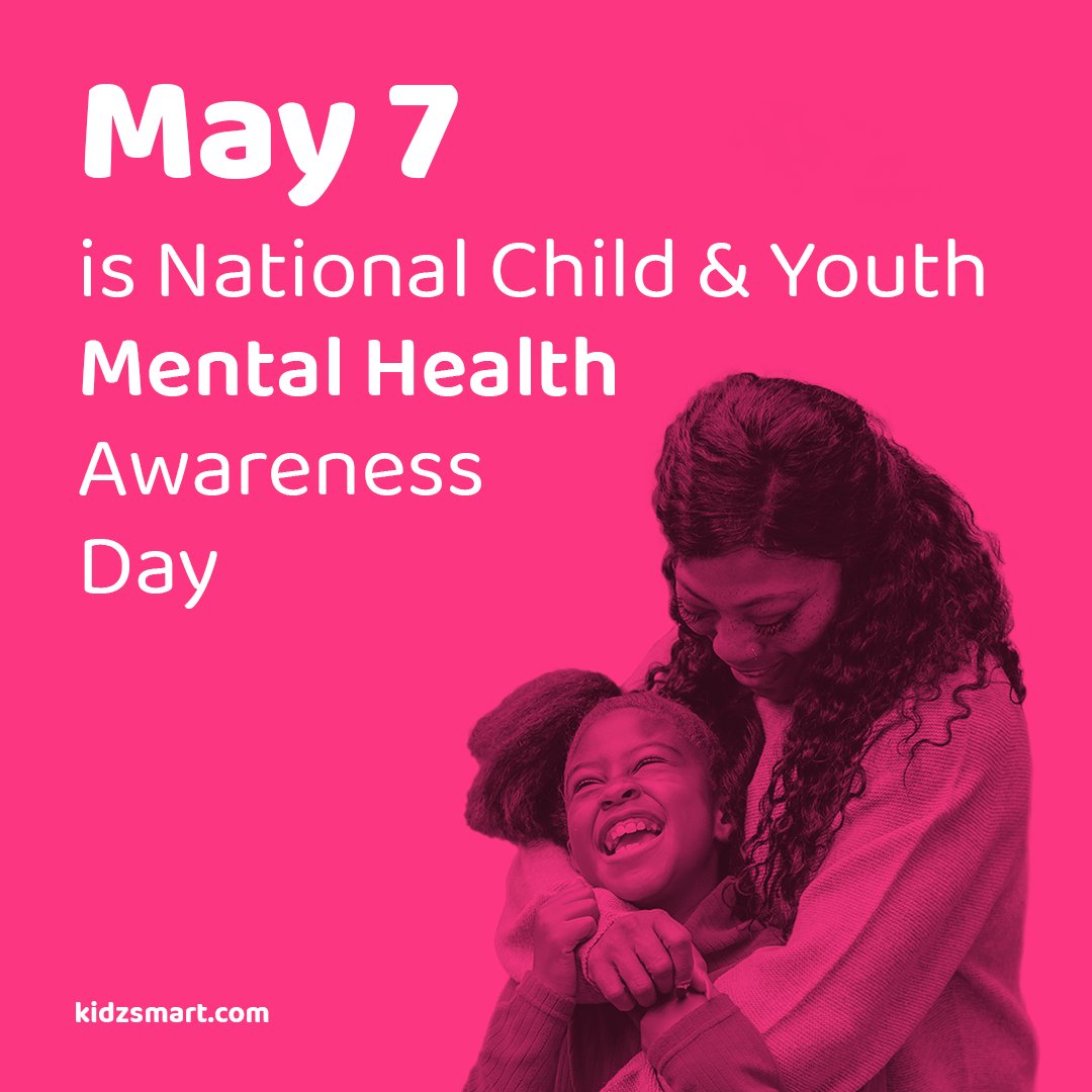 Kidzsmart's tweet photo. Happy National Youth and Child Mental Health Awareness Day!  We must prioritize their well-being and provide the necessary support and resources for those who may be struggling. #mentalhealthawareness #youthmentalhealth #childmentalhealth https://t.co/nqPc0NTdtB