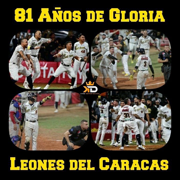 ¡Hoy está cumpliendo 81 Años el Club Deportivo Más Grande y Ganador de Venezuela! LEONES DEL CARACAS. 🔥😍

81 Años de Historia.
21 Campeonatos LVBP.
2 Series del Caribe.
1 Serie Interamericana.

¡El equipo con más campeonatos y victorias en Venezuela!
#ArribaLeones 🦁💪 #LVBP