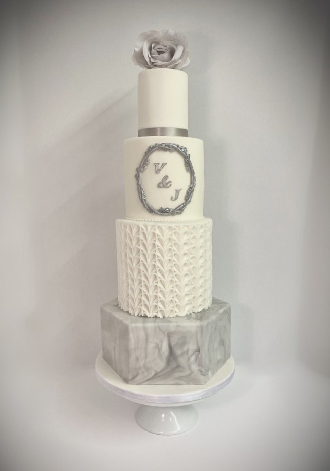 This weekends wedding cake 🤍