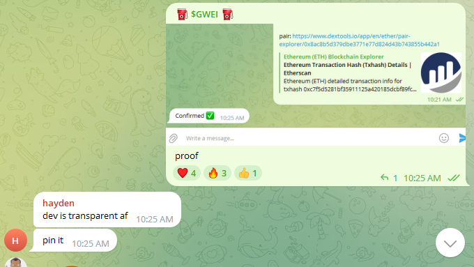 GweiCoin tweet picture