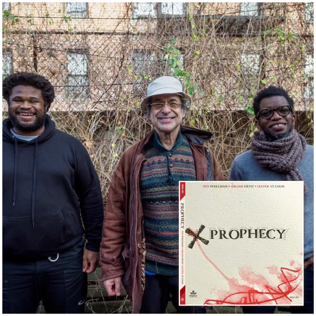 NEW June 30 release on Mahakala Music
'Prophecy'

The intellectual dense music on 'Prophecy' reaches high lyricism informed by classical, jazz and Brazilian music found in the formative years of Perelman, Ortiz and St. louis.

#aruanortiz #lesterstlouis #ivoperelman