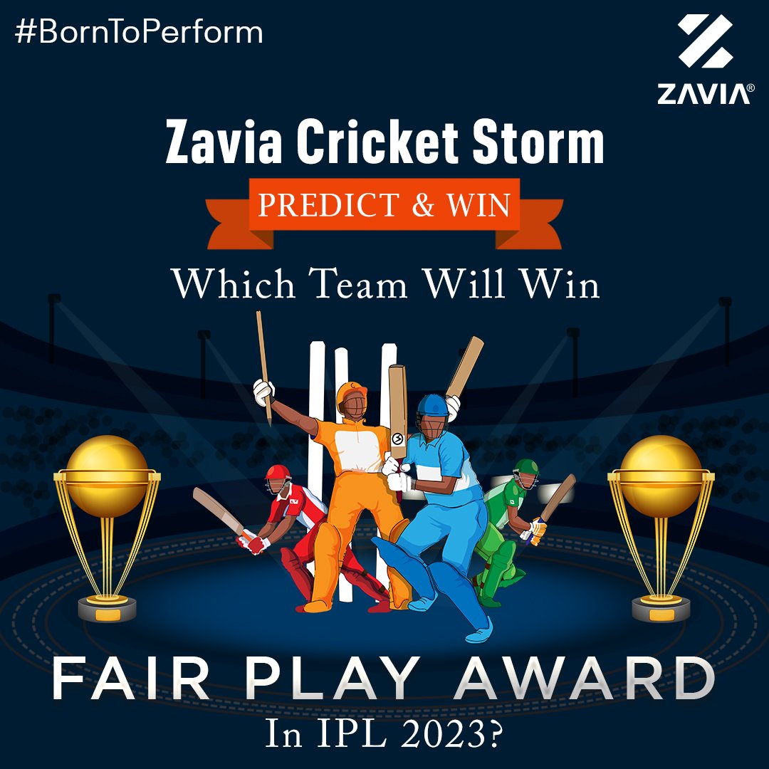 ZaviaLifestyle's tweet image. Which Team Will Win Fair Play Award In IPL 2023?
.
.
.
#IPL2O23 #iplgiveaway #IPLContest #Cricket