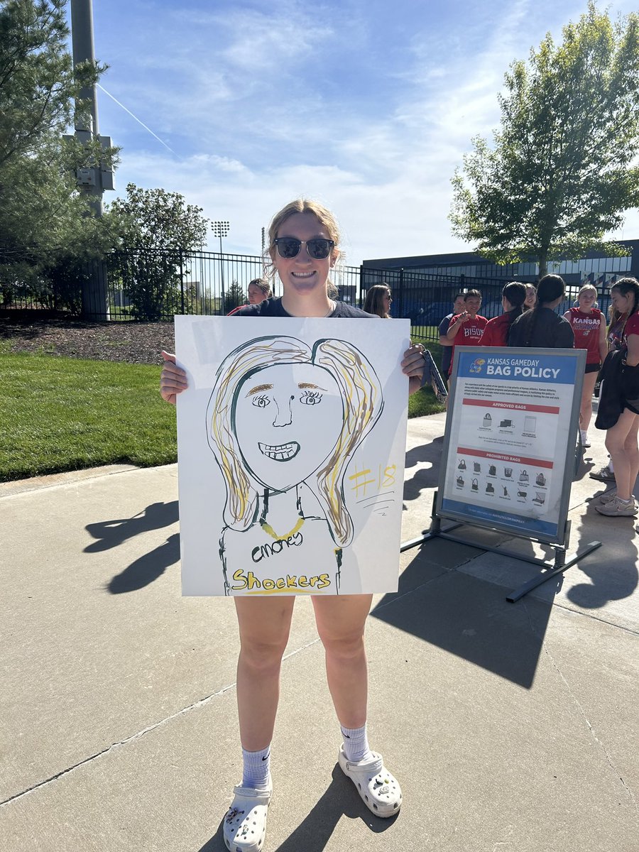 A little behind but thank you to SMN Softball team &amp; coaches for coming to cheer me on! Oh &amp; thanks sis for the perfect sign! Lol it meant the world to me. <a href="/kelseyhoekstra9/">Kelsey Hoekstra</a> <a href="/SMNorthSoftball/">SM North Softball</a> <a href="/SM_NORTH_HS/">SM North HS</a> <a href="/TrulyJulie641/">Julie True</a> <a href="/ErinBrowne17/">Erin Browne</a> @CoachOwens_16