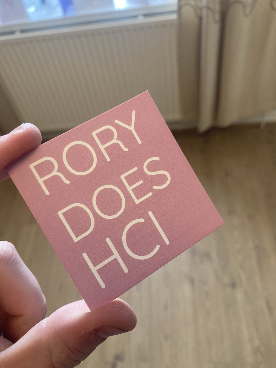 One of the things that stood out to me at CHI was the wealth of cool business cards, so I had to join in on the fun