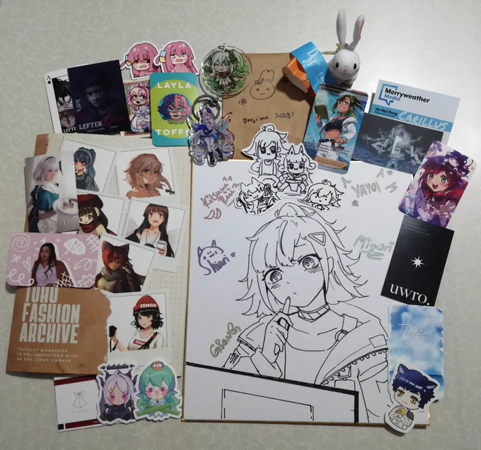 Otsurake to everyone for making #doujima2023 a successful event!🎉

It is a great pleasure and honor meeting the old friends, new friends and the amazing people~

With a bit of loots and the wonderful namecards traded/recived, that concludes the Doujima of year 2023!!

👏👏👏 