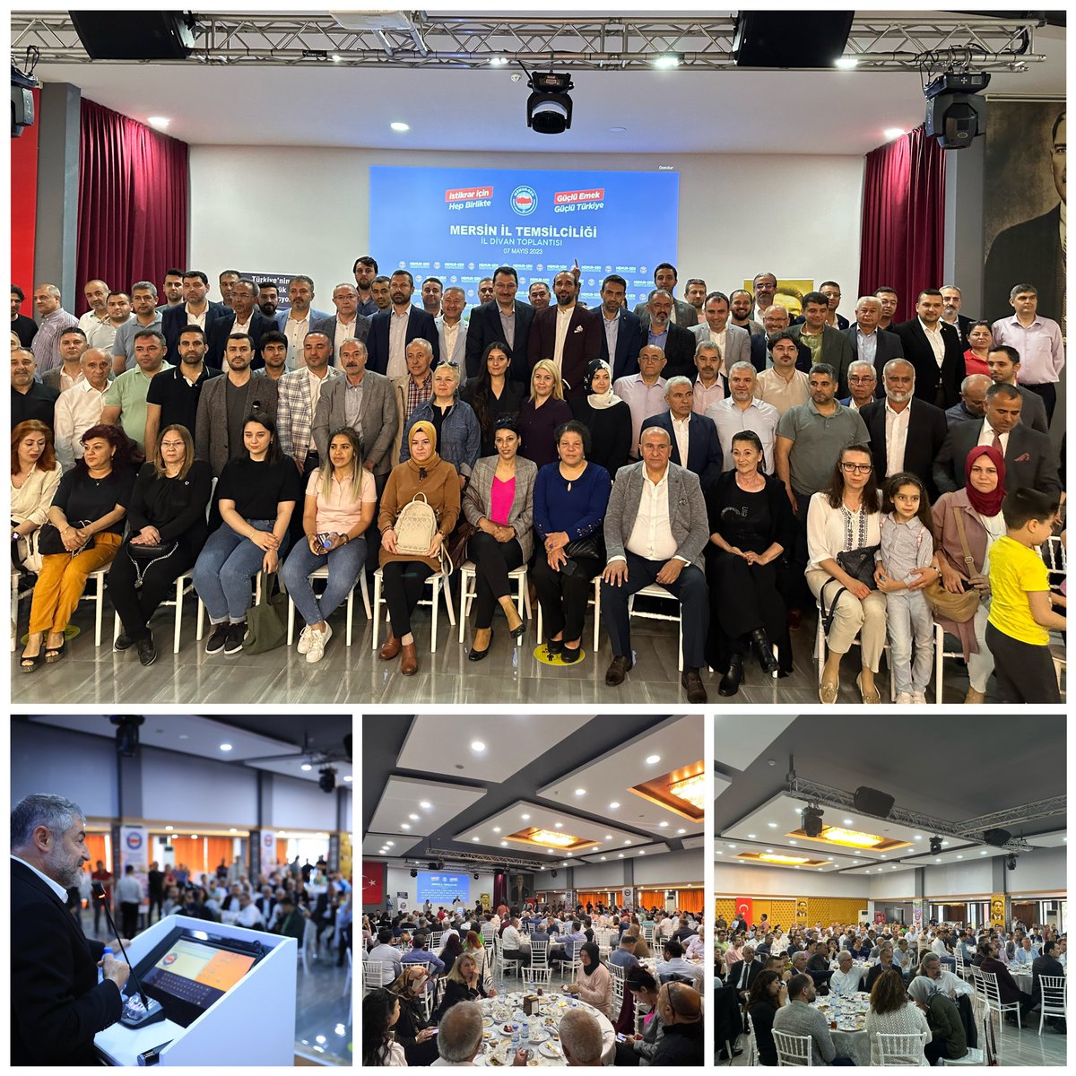 #MemurSenMersin İl Divan toplantımıza katılım sağlayan;
Hazine ve Maliye Bakanımız 
Sn. Doç.Dr. Nureddin Nebati’ye,

Memur-Sen Genel Başkan Yardımcımız ve Bayındır Memur-Sen Genel Başkanımız Soner Can Tufanoğlu’na,

Ak Parti Genel Başkan Yardımcısı 
Sn. Ali İhsan Yavuz’a,

Ak