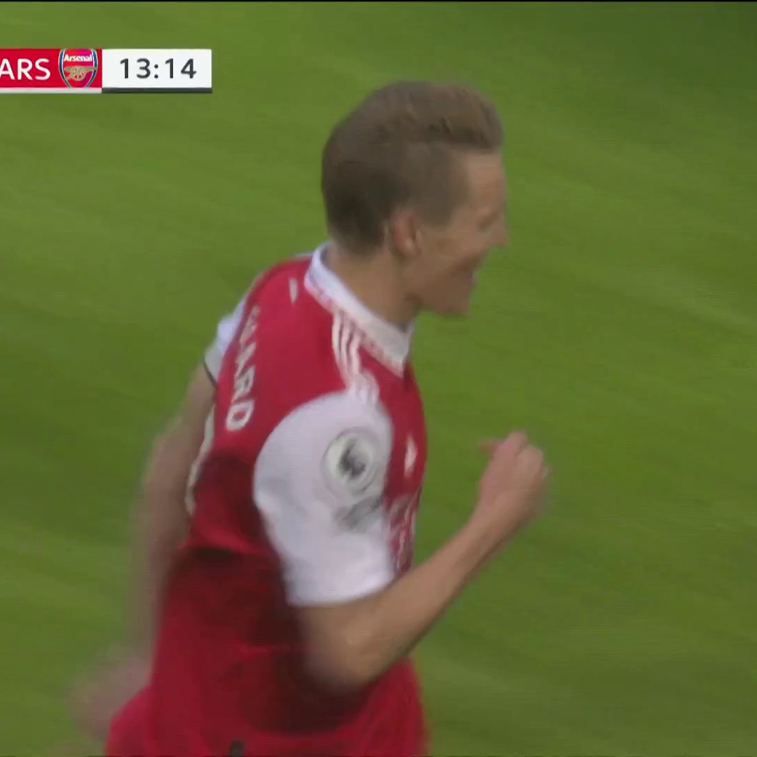 The skipper Martin Odegaard from WAY OUT! 🔥

The Gunners lead at St. James' Park!
📺: @USANetwork | #NEWARS”