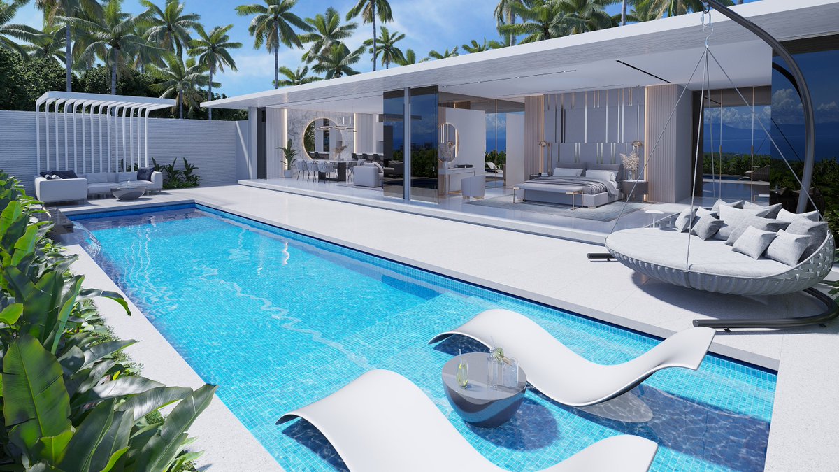 Magnum_estate's tweet photo. Villas with panoramic views of the ocean, sunsets and the night capital of Bali. Sky Stars Ocean View is a unique project in the snow-white California style, which is located at the highest point of the Bukit Peninsula #realestate
 #realtor
 #luxuryrealestate
#investmentproperty https://t.co/897CSYz6lu