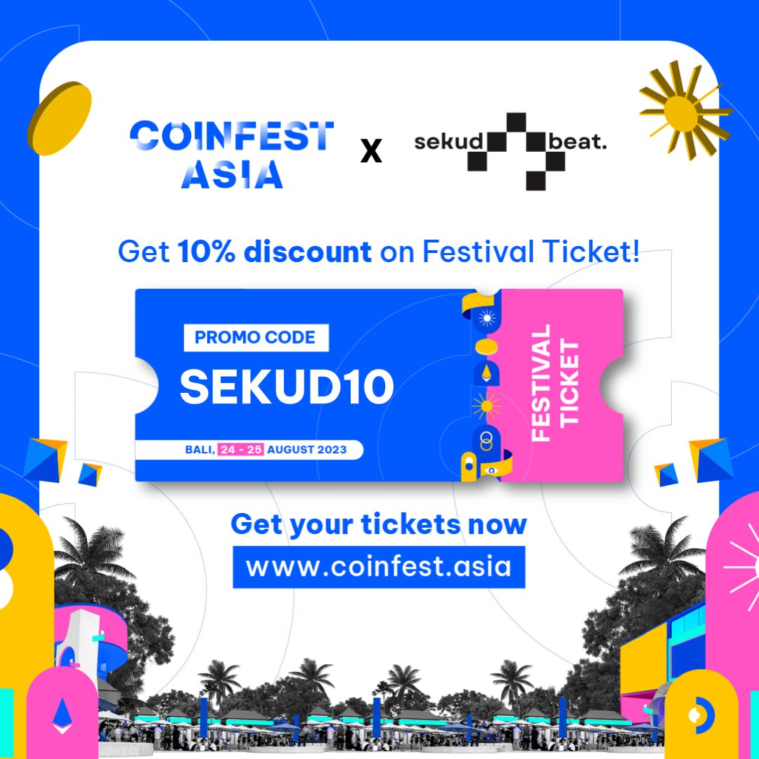 SekudB's tweet photo. sekud beat. is Coinfest Asia 2023's official community partner!

Explore the future of digital ownership and virtual experiences at Coinfest Asia, the immersive web3 festival!

Get your tickets at https://t.co/MCLiCgTgKO and use our special promo code to get 10% off! https://t.co/hGyPxmguS5