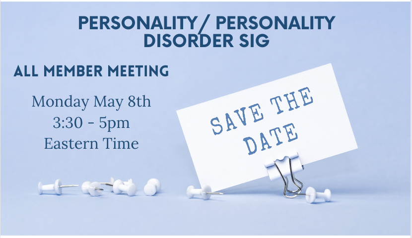 ABCT_PPDsig's tweet photo. Looking forward to our P/PD SIG all member meeting tomorrow from 3:30-5pm EST! Can't wait to connect with you all there. Please feel free to DM with any questions! 🎉 #ABCTNOW @ABCTNOW https://t.co/58J7UuCvuR
